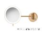Sanco LED Cosmetic mirrors Μεγεθυντικός καθρέπτης x3 με LED PVD θερμό μπρονζέ βουρτσιστό MRLED-705-PVD-01BR