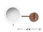 Sanco LED Cosmetic mirrors Μεγεθυντικός καθρέπτης x3 με LED Χάλκινο ματ MRLED-705-Μ26