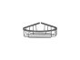 Sanco Shower Baskets Γωνιακή Θήκη Μπεζ ματ 00008-Μ102