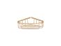Sanco Shower Baskets Γωνιακή Θήκη Μπεζ ματ 00008-Μ102