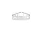 Sanco Shower Baskets Γωνιακή Θήκη Μπεζ ματ 00008-Μ102