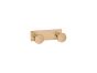 Sanco Bath Robe Hook & Door Stop Διπλό Άγκιστρο Wenge ανάγλυφο 00682-Α75