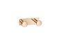 Sanco Bath Robe Hook & Door Stop Διπλό Άγκιστρο Wenge ανάγλυφο 00682-Α75