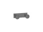 Sanco Bath Robe Hook & Door Stop Διπλό Άγκιστρο Wenge ανάγλυφο 00682-Α75