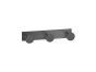 Sanco Bath Robe Hook & Door Stop Τριπλό Άγκιστρο Wenge ανάγλυφο 00683-Α75
