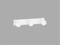 Sanco Bath Robe Hook & Door Stop Τριπλό Άγκιστρο Wenge ανάγλυφο 00683-Α75