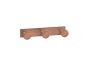 Sanco Bath Robe Hook & Door Stop Τριπλό Άγκιστρο Wenge ανάγλυφο 00683-Α75