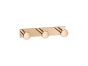 Sanco Bath Robe Hook & Door Stop Τριπλό Άγκιστρο Wenge ανάγλυφο 00683-Α75
