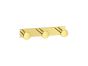 Sanco Bath Robe Hook & Door Stop Τριπλό Άγκιστρο Wenge ανάγλυφο 00683-Α75