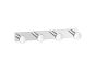 Sanco Bath Robe Hook & Door Stop Τετραπλό άγκιστρο Μαύρο ματ 00684-Μ116