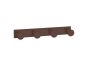 Sanco Bath Robe Hook & Door Stop Τετραπλό άγκιστρο Μαύρο ματ 00684-Μ116