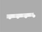 Sanco Bath Robe Hook & Door Stop Τετραπλό άγκιστρο Μαύρο ματ 00684-Μ116