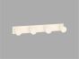 Sanco Bath Robe Hook & Door Stop Τετραπλό άγκιστρο Μαύρο ματ 00684-Μ116