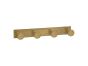 Sanco Bath Robe Hook & Door Stop Τετραπλό άγκιστρο Μαύρο ματ 00684-Μ116