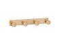 Sanco Bath Robe Hook & Door Stop Τετραπλό άγκιστρο Μαύρο ματ 00684-Μ116
