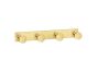 Sanco Bath Robe Hook & Door Stop Τετραπλό άγκιστρο Μαύρο ματ 00684-Μ116
