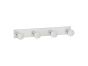 Sanco Bath Robe Hook & Door Stop Τετραπλό άγκιστρο Μαύρο ματ 00684-Μ116