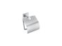 Sanco Iconic Toilet Roll Holder with cover Μαύρο ματ 26717-Μ116