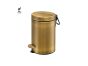Sanco Waste Bins Χαρτοδοχείο 3 lt Soft Close (AISI 304) PVD θερμό μπρονζέ βουρτσιστό 90603-PVD-01BR