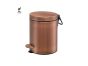 Sanco Waste Bins Χαρτοδοχείο 5 lt Soft Close (AISI 304) PVD θερμό μπρονζέ βουρτσιστό 90605-PVD-01BR