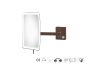 Sanco LED Cosmetic mirrors Μεγεθυντικός καθρέπτης x3 με LED Σκούρο μπρονζέ ματ MRLED-305-DM25
