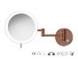 Sanco LED Cosmetic mirrors Μεγεθυντικός καθρέπτης x3 με LED Σκούρο μπρονζέ ματ MRLED-701-DM25