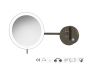 Sanco LED Cosmetic mirrors Μεγεθυντικός καθρέπτης x3 με LED Σκούρο γραφίτη MRLED-705-122