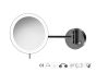 Sanco LED Cosmetic mirrors Μεγεθυντικός καθρέπτης x3 με LED Σκούρο μπρονζέ ματ MRLED-705-DM25