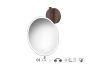 Sanco LED Cosmetic mirrors Μεγεθυντικός καθρέπτης x5 με LED Γκρι τσιμέντου ματ MRLED-764-M104