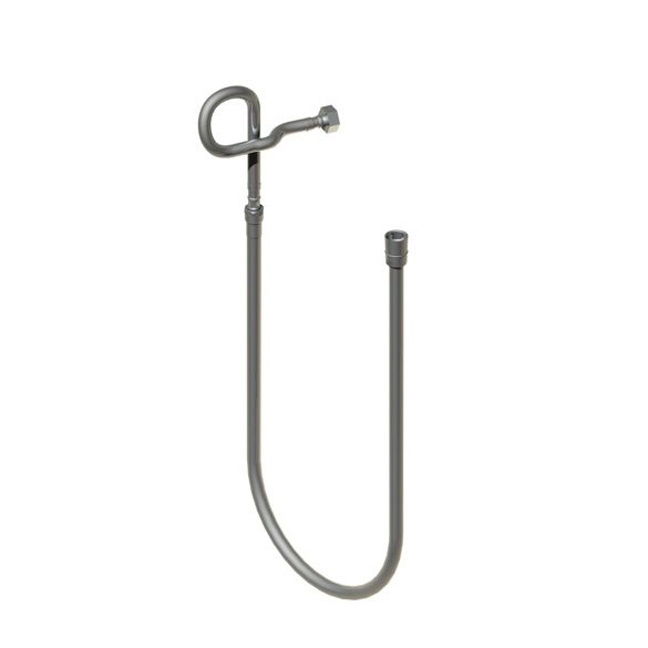 Horus Compléments Classic Collection - Pare Flexible Hose 200 Cm with Connecting Hose Inox 50 Cm - Polished Nickel 00.465-NB