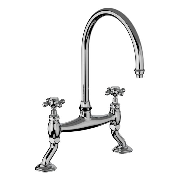 Horus Julia Victoria Julia Victoria Classic Collection - 2-hole Kitchen Mixer / No Waste - Polished Nickel 01.141-NB