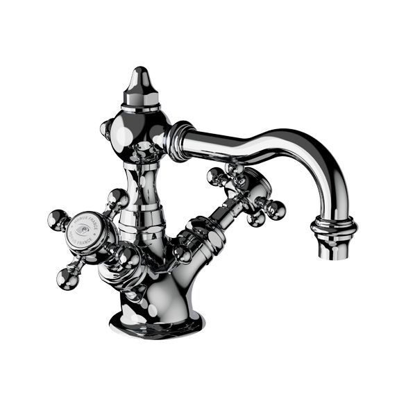 Horus Julia Victoria Julia Victoria Classic Collection - Monobloc Basin Mixer with Pop-up Waste - Polished Nickel 01.208-NB