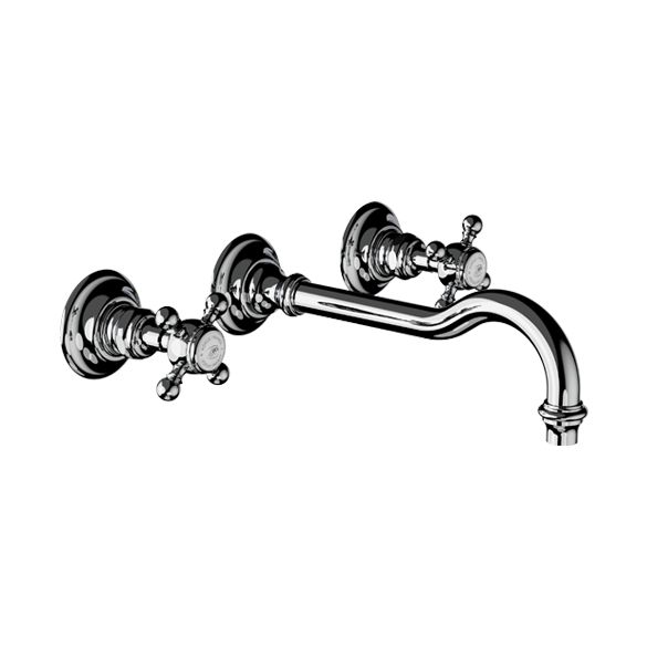 Horus Julia Victoria Julia Victoria Classic Collection - Concealed 3 Hole Basin Set - Matt Nickel 01.263-NM
