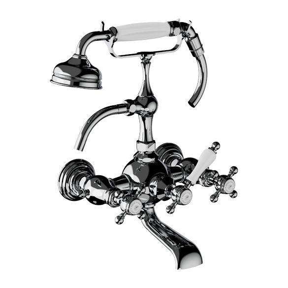 Horus Julia Victoria Julia Victoria Classic Collection - Complete Wall Bath / Shower Mixer - Chrome 01.434-CH