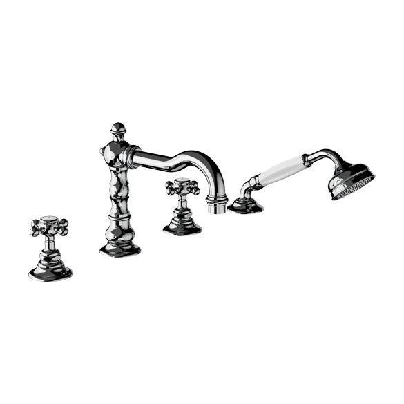 Horus Julia Victoria Julia Victoria Classic Collection - 4 Hole Deck Bath - Matt Nickel 01.466-NM