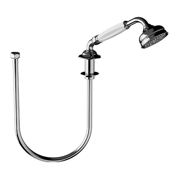 Horus Julia Victoria Julia Victoria Classic Collection - Deck Mounted Pull-up Handset & Flexible 200 Cm - Polished Nickel 01.477-NB
