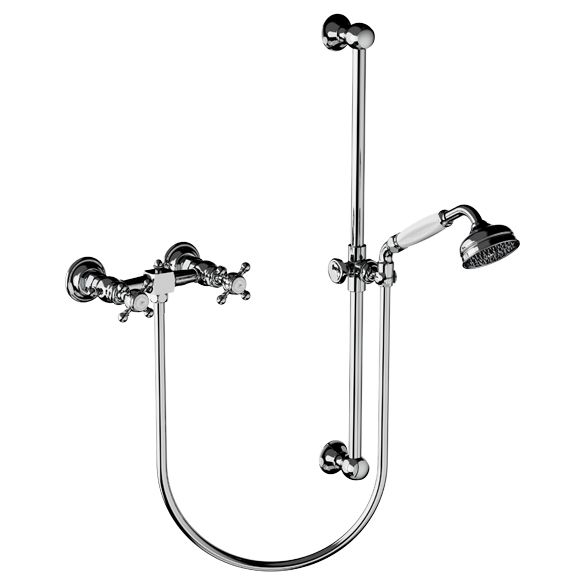 Horus Julia Victoria Julia Victoria Classic Collection - Complete Wall Bath / Shower Mixer - Chrome 01.516-CH