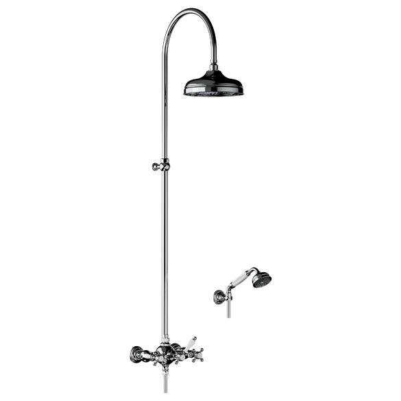 Horus Julia Victoria Julia Victoria Classic Collection - Complete Wall Shower Mixer Centers - Polished Nickel 01.544-NB