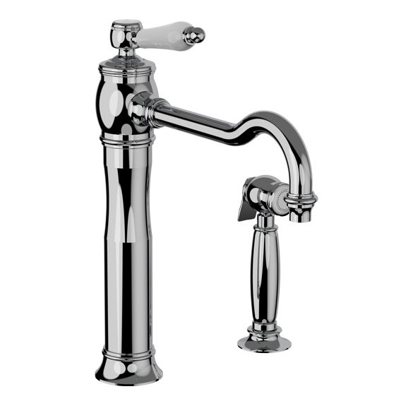Horus Julia Victoria Julia Victoria Classic Collection - Single Lever Kitchen Mixer, Swivel Spout / No Waste - Matt Nickel 01.723-NM
