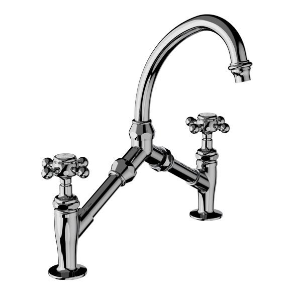 Horus Éloise Classic Collection - 2 Hole Basin Mixer - No Waste - Chrome 02.227-CH