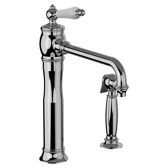Horus Éloise Classic Collection - Single Lever Kitchen Mixer, Swivel Spout / No Waste - Chrome 02.723-CH