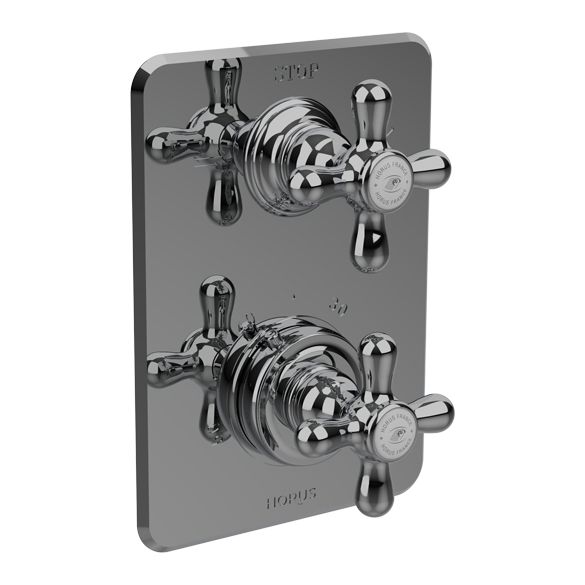 Horus Elsa Softness and Shyness Elsa Classic Collection - Trim for Thermostatic Mixing Valve Réf. 93.593 - Polished Nickel 04.508-NB
