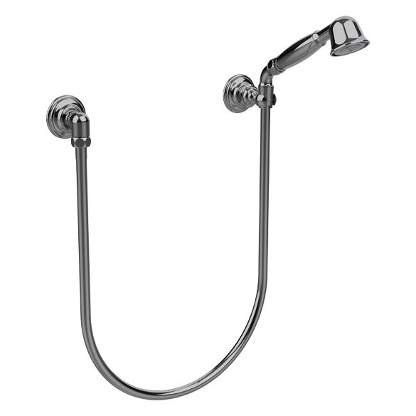 Horus Elsa Softness and Shyness Elsa Classic Collection - Wall Shower Set with Wall Hook, Flexible Hose and Handspray - Chrome 04.589-CH