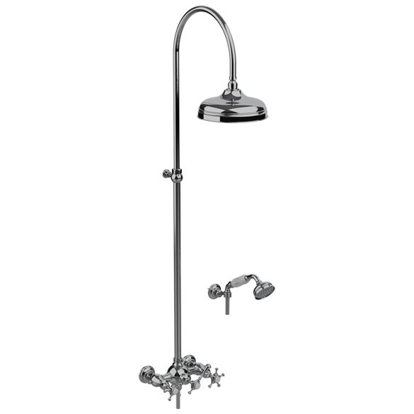 Horus Anthea Classic Collection - Complete Wall Shower Mixer - Polished Nickel 06.544-NB