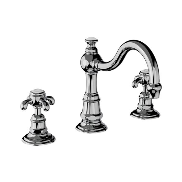 Horus Montmartre Classic Collection - 3 Hole Basin Set with Pop-up Waste, Flexible Hoses - Matt Nickel 07.260-NM