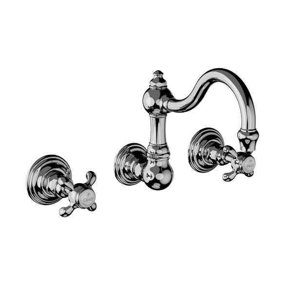 Horus Montmartre Classic Collection - Concealed 3 Hole Basin Set with Waste, No Plug - Chrome 07.262-CH