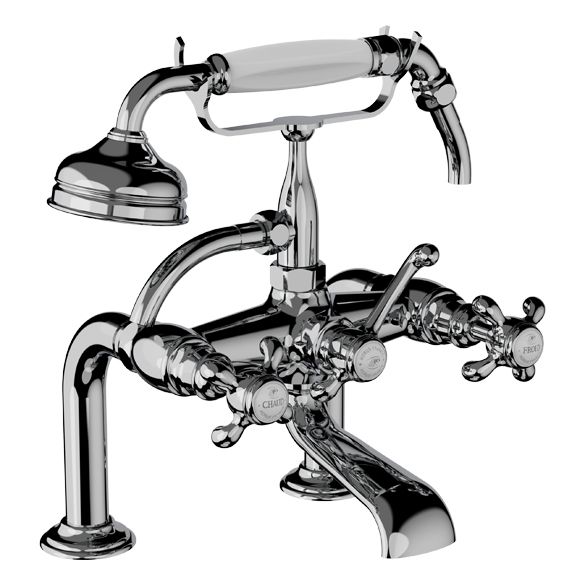 Horus Montmartre Classic Collection - Complete Deck Bath / Shower Mixer - Chrome 07.425-CH