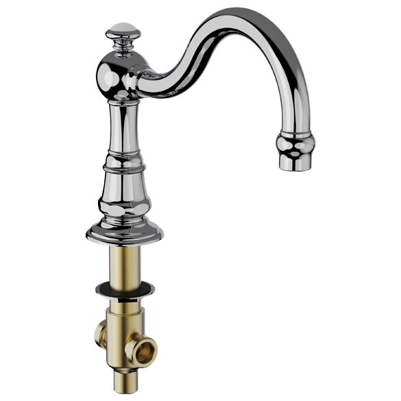 Horus Montmartre Classic Collection - Deck Bath Spout with Diverter - Chrome 07.472-CH