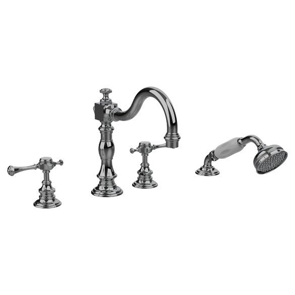 Horus Anthea Classic Collection - 4 Hole Deck Bath / Shower Set - Matt Nickel 10.466-NM