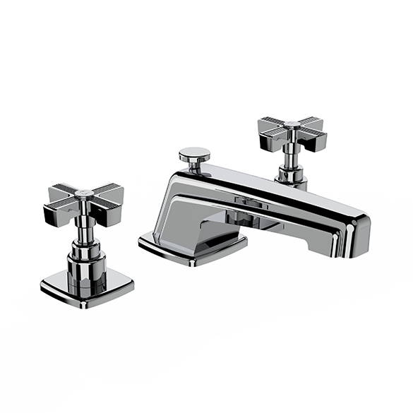 Horus Zéphyr Classic Collection - 3 Hole Basin Set with Pop-up Waste - Polished Nickel 16.260-NB